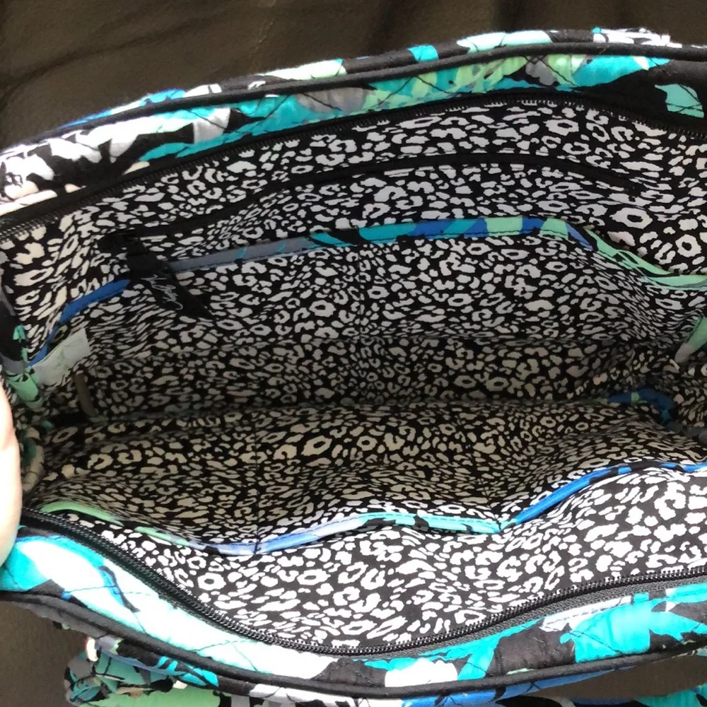 Turnlock satchel by vera in camofloral